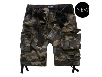 Brandit pánske cargo šortky SAVAGE RIPSTOP dark camo