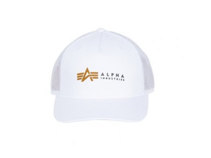 Alpha Industries Alpha Label Trucker Cap šiltovka white