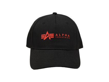 Alpha Industries ALPHA Cap šiltovka black red