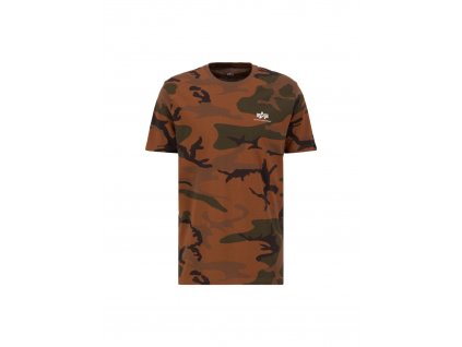 Alpha Industries Basic T Small logo Camo tričko pánske burned camo