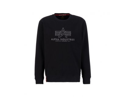 Alpha Industries Basic Sweater EMBROIDERY black/gun metal