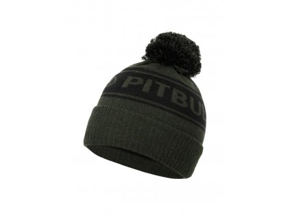 Pitbull West Coast zimná čiapka pletená VERMEL PITBULL R olive black