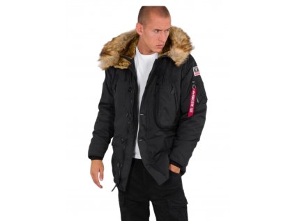 Alpha Industries Polar Jacket pánska zimná bunda black