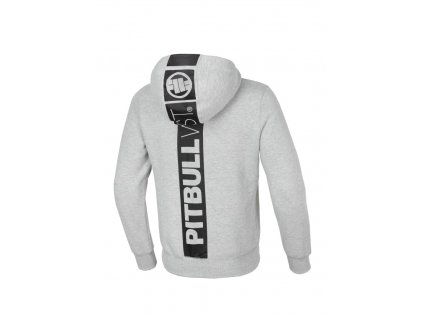 Pitbull West Coast HILLTOP 23 mikina na zips s kapucňou grey melange