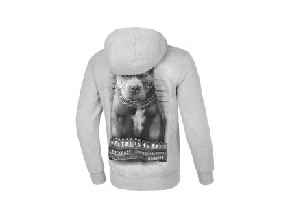 Pitbull West Coast mikina s kapucňou MUGSHOT grey