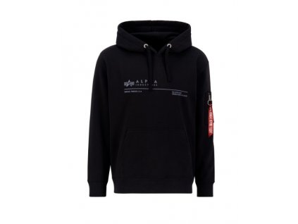 Alpha Industries pánska mikina AI Reflective Hoody black