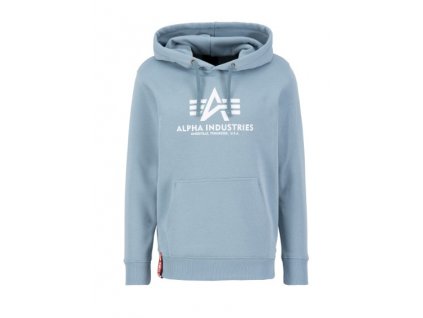 Alpha Industries Basic Hoody pánska mikina grey blue