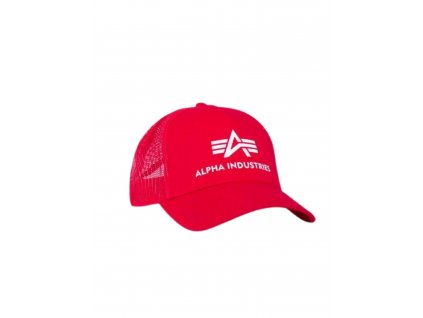 Alpha Industries Basic Trucker Cap šiltovka speed red