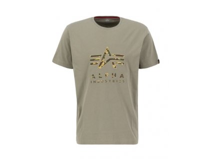Alpha Industries tričko pánske CAMO PP T olive