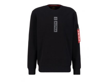 Alpha Industries RP Sweater black mikina pánska bez kapucne