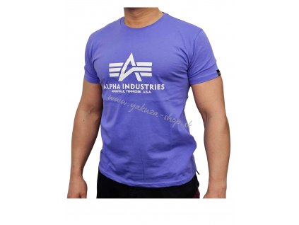 Alpha Industries Basic T Shirt Electric Violet tričko pánske