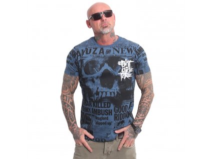 Yakuza tričko pánske NEWFLASH TSB 23042 mallard blue