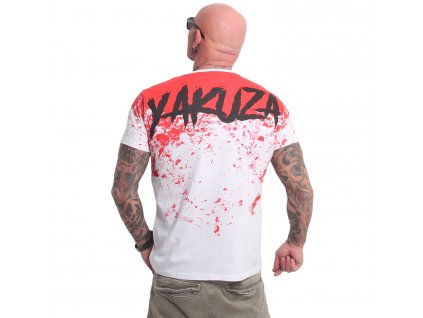 Yakuza tričko pánske SPLASH TSB 23043 white red