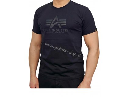 Alpha Industries Basic T CARBON tričko pánske black black 1