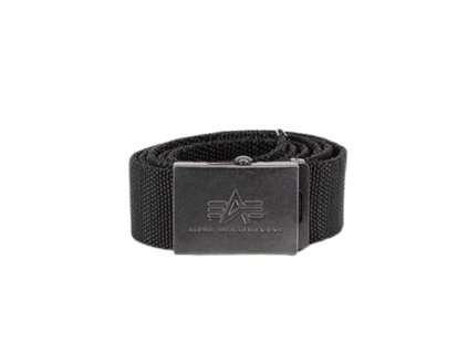 Alpha Industries Heavy Duty Belt 4 cm Black opasok