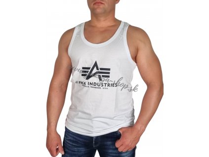 Alpha Industries pánske tielko Basic Tank BB white