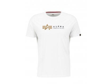 Alpha Industries LABEL T tričko pánske white