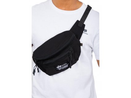 Alpha Industries BIG WAIST BAG black ľadvinka taška