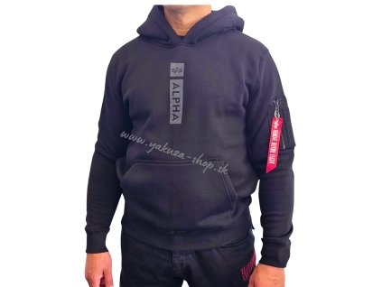 Alpha Industries ALPHA PP Hoody pánska mikina black 1