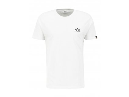 Alpha Industries Basic T Small logo White tričko pánske