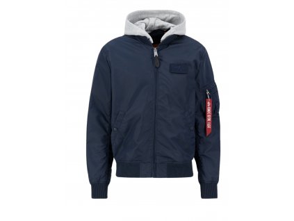 Alpha Industries pánska prechodná bunda MA 1 TT HOOD rep blue