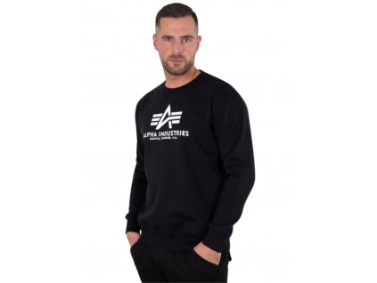 Alpha Industries mikina pánska Basic Sweater black