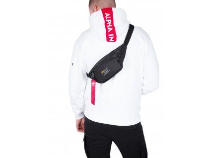 Alpha Industries CREW Waist Bag black ľadvinka taška 1