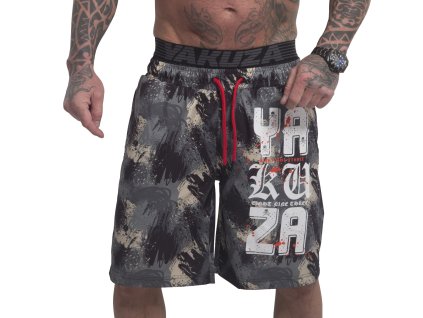 Yakuza plavkové šortky URBNSTL BSB 23059 camouflage grey