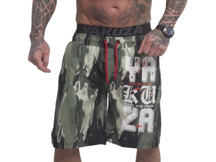 Yakuza plavkové šortky URBNSTL BSB 23059 camouflage green