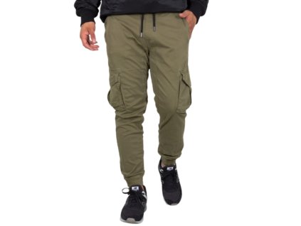 Alpha Industries COTTON TWILL JOGGER pánske nohavice olive