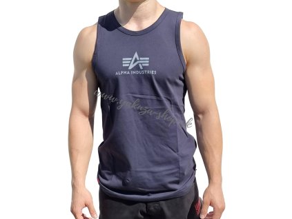 Alpha Industries BASIC TANK tielko pánske rep blue