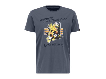Alpha Industries tričko pánske GREMLIN greyblack