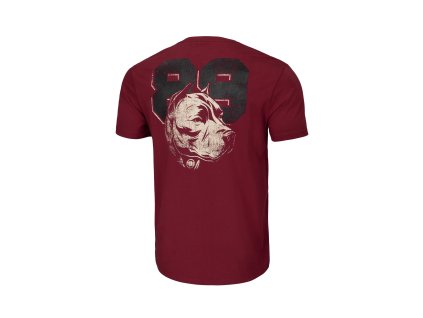 PitBull West Coast tričko pánske Dog 89 burgundy