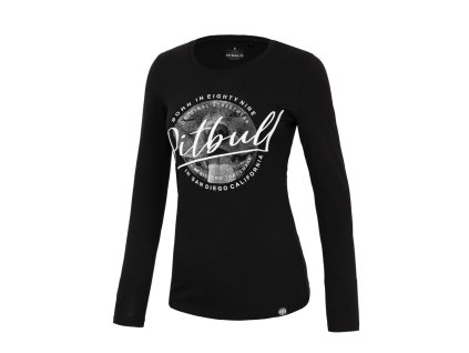 PitBull West Coast dámske tričko s dlhým rukávom Pretty L.S. black