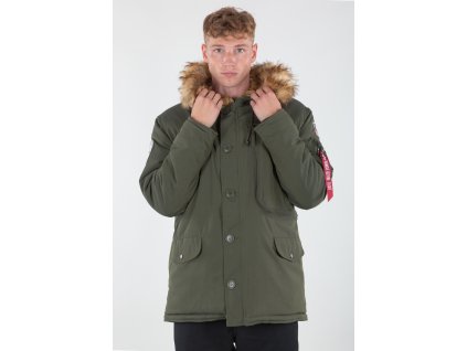 Alpha Industries Polar Jacket pánska zimná bunda dark green 2