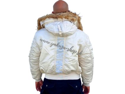 Alpha Industries 45P Hooded Custom zimná bunda jet streem white c