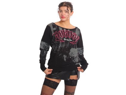 yakuza-damske-tricko-s-dlhym-rukavom-darkness-allover-urban-glsb-25111-black
