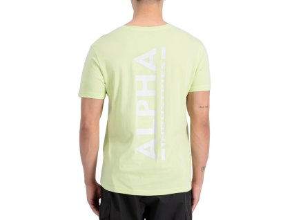 alpha industries backprint t arctic lime tricko panske 8