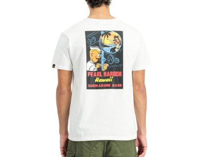 alpha industries pearl harbor t back print white tricko panske 9
