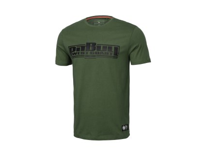 PitBull West Coast tričko pánske CLASSIC BOXING 190 olive