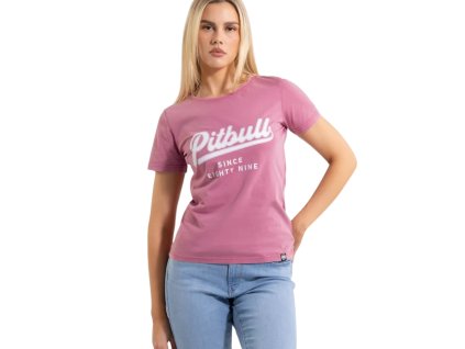 pitbull-west-coast-damske-tricko-angel-logo-pink