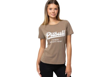 pitbull-west-coast-damske-tricko-angel-logo-brown-5