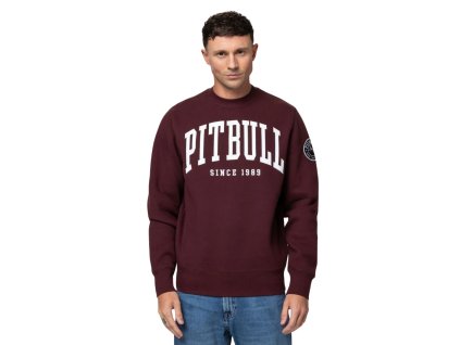 pitbull-west-coast-mikina-panska-norton-crew-burgundy