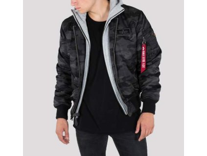 Alpha Industries zimná bunda MA-1 D-Tec black camo
