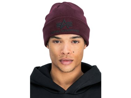 alpha-industries-3d-beanie-ciapka-dark-cherry