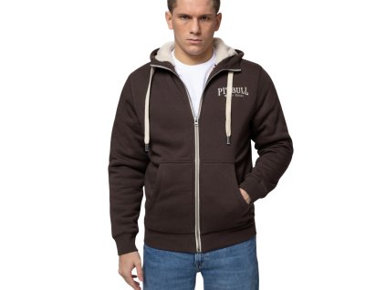 pitbull-west-coast-panska-zateplena-mikina-s-kapucnou-ruffin-detroit-dark-brown