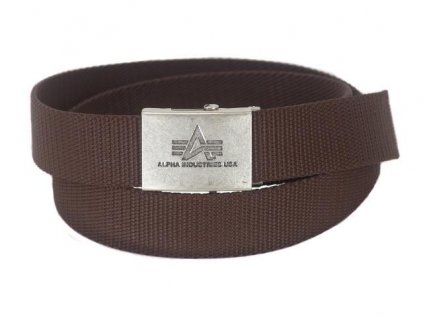 Alpha Industries Heavy Duty Belt 4 cm Brown opasok