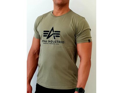 Alpha Industries Basic T-Shirt Olive tričko pánske