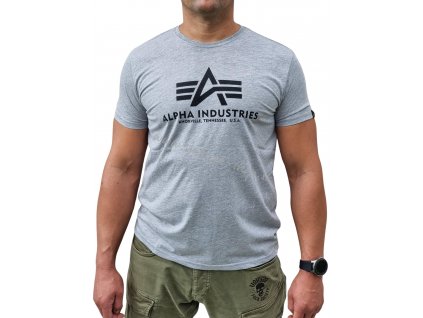 Alpha Industries Basic T-Shirt Grey tričko pánske