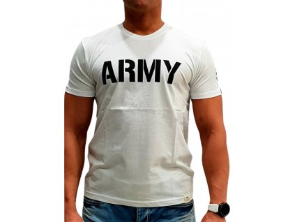 Alpha Industries ARMY T white/black tričko pánske